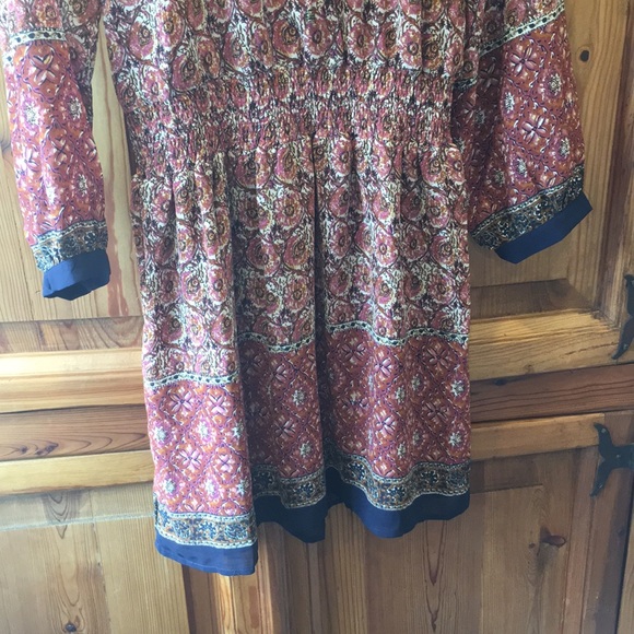 Dress Forum Boho Mini Dress with Smocked Waist, Size Small (NWOT) - Picture 7 of 9